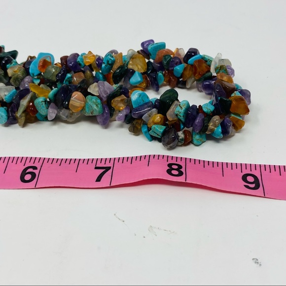 Colorful Mini Rocks Short Necklace - Picture 6 of 6